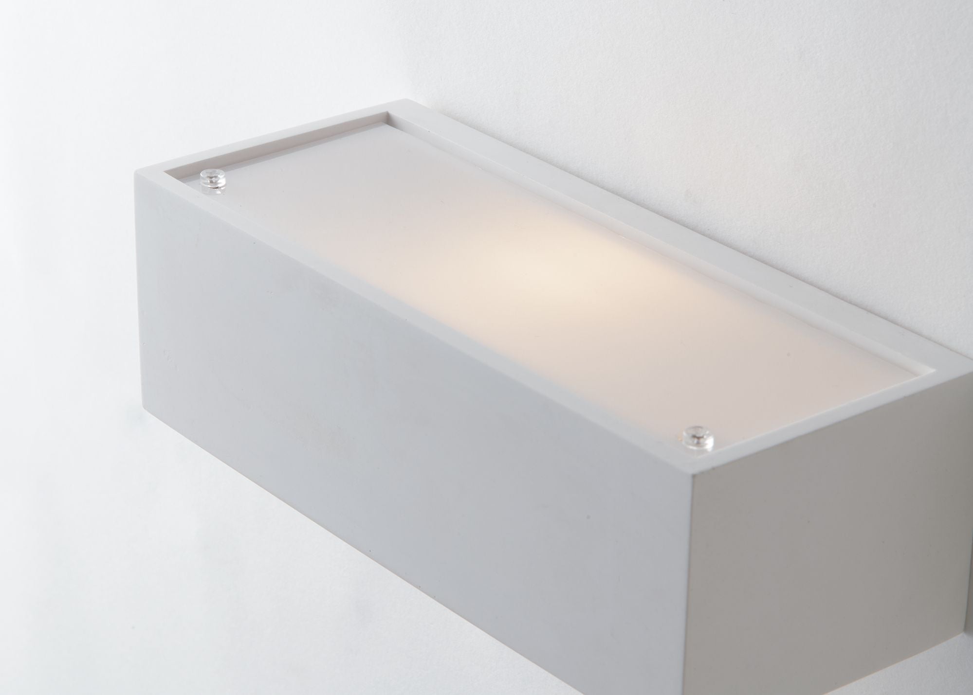 Applique in gesso verniciabile diffusore inferiore in vetro satinato , diffusore superiore in acrilico bianco 2XE14 collezione CANDIDA Applique in gesso verniciabile diffusore inferiore in vetro satinato , diffusore superiore in acrilico bianco 2XE14 collezione CANDIDA